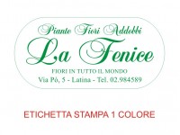 Etichette adesive per fioristi, fiorai e vivaisti (mm 57x27)  (cod.29G)